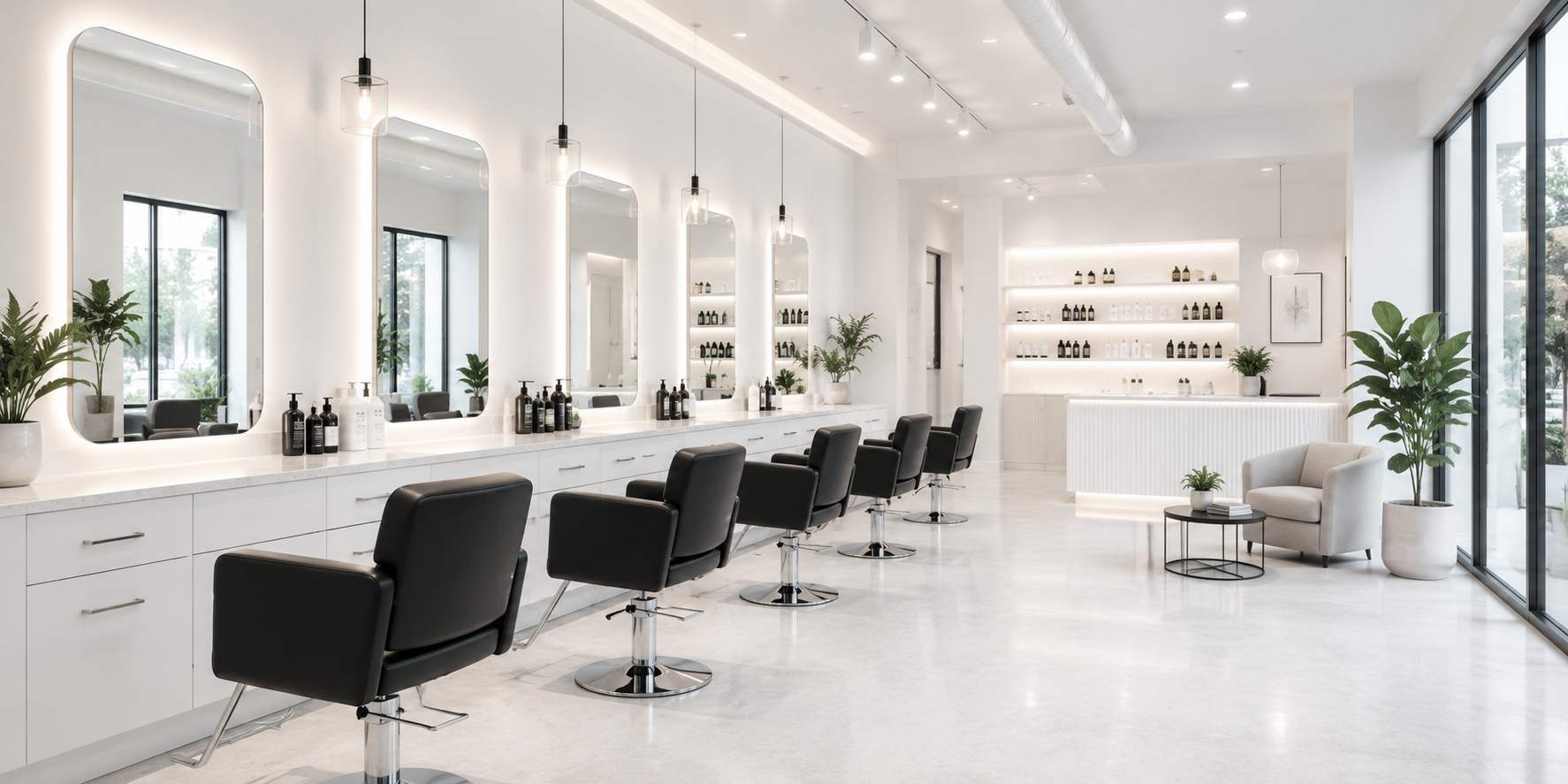 RJ Hair Salon Interior